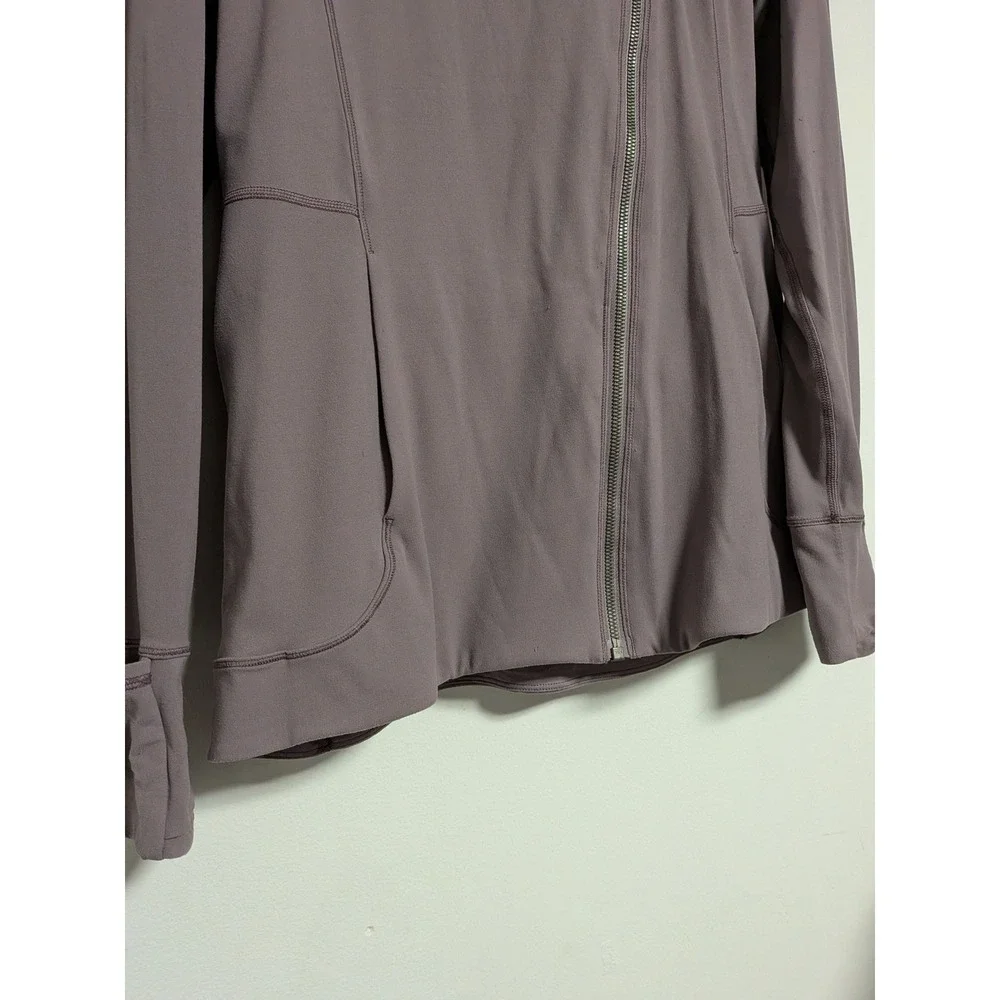 LULULEMON Women's 12 Every Journey Hoodie II Iced Iris FullAsymmetrical Zip Hood - Picture 5 of 11